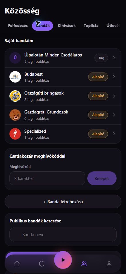 A GRUNDO valódi közösségi felülete bandákkal és közösségi funkciókkal