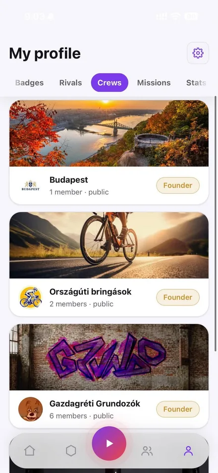 The real GRUNDO community interface with bands